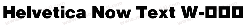Helvetica Now Text W字体转换